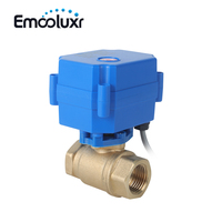 Válvula de Agua con Detección Automática de Fugas DN15 1/2 Pulgada de Latón con 4 Sensores de Fuga Cableados de 6m para Prevención de Inundaciones en Toda la Casa