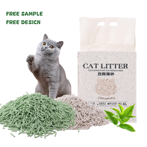Litière pour chat en tofu végétal naturel de qualité supérieure, sans poussière, vente en gros directe d'usine, prix de gros, ventes élevées - Product Image 1