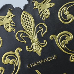 OEM Brand Custom Printing Waterproof Vinyl <b>Sticker</b> Wine Self Adhesive Embossed Vintage Wine <b>Bottle</b> <b>Sticker</b> and Label for <b>Bottle</b> - Product Image 4