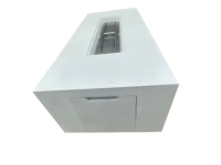 Table de foyer extérieure moderne en béton de 70 pouces - 125 000 BTU - Réservoir dissimulé