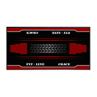 Tapis en caoutchouc et nylon imprimé avec logo personnalisé Tapis de sol de moto résistant à l'huile, antidérapant, affichage personnalisé pour voitures