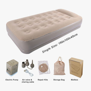 Materasso Gonfiabile Moderno in PVC Floccato con Pompa Integrata per Camera da Letto e Uso in Parco - Product Image 2