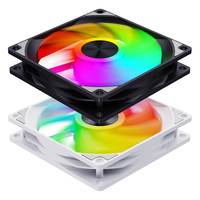 Ventilador de CPU SNOWMAN AK120-ARGB-WH de 120 mm, Ventilador de Radiador Premium, Ventilador de Radiador de Ajuste Directo para Procesador