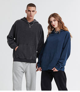 Oem 500 Gsm Logo Imprimé pour Hommes Marque Privée Sweats à Capuche Personnalisés Poids Lourd 100% Coton Unisex Plain Essential Oversize Hoodies - Product Image 2