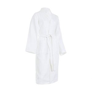 Albornoz de Spa de Lujo para Hotel, de Felpa Coral Blanca, Suave, Reciclable, de Algodón, con Logotipo Personalizado, Empaque a Granel para Mujer y Uso Doméstico - Product Image 1