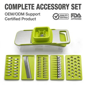 LOVFE Mandoline à légumes manuelle, coupe-légumes multifonctionnel, hachoir à oignon, trancheuse pour la préparation des repas à la maison et la <span class=keywords><strong>cuisine</strong></span> - Product Image 2