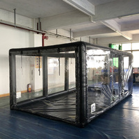 Offre Spéciale personnalisé recycler gonflable abri d'auto PVC bâche de voiture peinture lavage abri tente Portable voiture Parking Garage