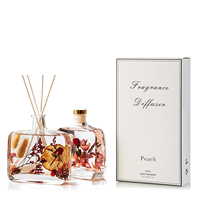 Ensemble flacon diffuseur de parfum vide avec bâtonnets et boîte, vente en gros, avec boîte et logo
