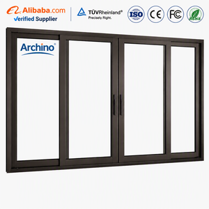 Porte coulissante en <span class=keywords><strong>aluminium</strong></span> robuste résistante aux ouragans avec certification AAMA pour projets de villas de luxe en bord de mer - Product Image 1