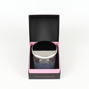 Boîtes rigides personnalisées de luxe en papier Crown Win pour bougies, en matériaux recyclés, écologiques, noires, pour l'expédition, surprise, Graze Attar - Product Image 2