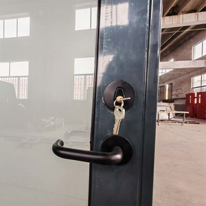Puerta de Acero Contra Incendios con Vidrio, Apertura Manual, para Casas, Edificios, Salas de Estar, Salida de Emergencia, Resistencia al Fuego de 1 Hora, Barra Antipánico - Product Image 4