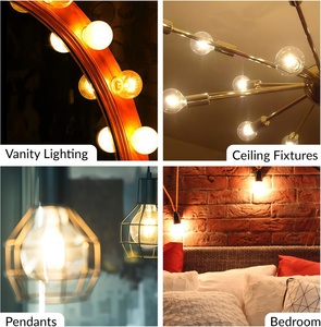 Bóng đèn <span class=keywords><strong>LED</strong></span> sợi đốt kiểu Edison cổ điển, có thể điều chỉnh độ sáng, chân E26 E27 B22, 12V 24V, 4W 6W, ánh sáng trắng ấm, B12, A60, CRI80, 1200 Lumen - Product Image 6