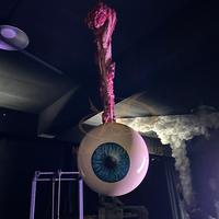 Yeux de terreur animatroniques réalistes pour salle d'évasion d'horreur accessoires de maison hantée fantôme centres commerciaux en métal aéroports publics garderie