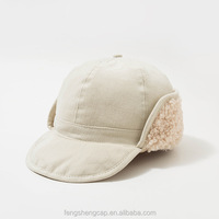 Nuevos sombreros de invierno de piloto para mujer al por mayor con orejeras de lana forrado de lana Ushanka Trapper Caps Warm Cuff Trooper Hats Dropship