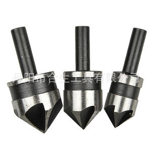 Broca de biselado con punta de carburo Hesheng de 19 mm, vástago redondo, herramienta de perforación de grado industrial para trabajar la madera - Product Image 1