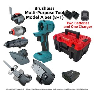 เลื่อยไฟฟ้าไร้<span class=keywords><strong>สาย</strong></span> 21V Brushless 8-in-1 อเนกประสงค์ พร้อมสว่าน<span class=keywords><strong>ก</strong></span>ระแท<span class=keywords><strong>ก</strong></span> ไขควง เครื่องเจาะรู และเครื่องมือไฟฟ้าอเนกประสงค์ในตัว - Product Image 2
