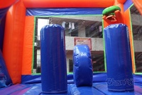 Château sautant gonflable Offre Spéciale combiné avec toboggan piscine gonflable commerciale extérieure pour enfants