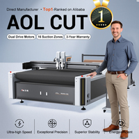 Machine de découpe numérique automatique CNC AOL avec projecteur pour tissus monocouche, textiles et tapis