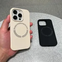 Casing Silikon Cairan dengan Sentuhan Halus untuk iPhone 14 Plus 12 13 11 untuk iPhone 15 Pro Max Casing Ponsel Magnetik Silikon