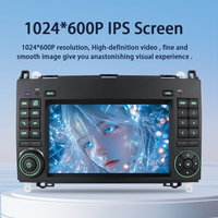 Système audio de voiture 2DIN intégré Linux 7 pouces avec écran tactile radio USB et TV pour Mercedes Benz B200