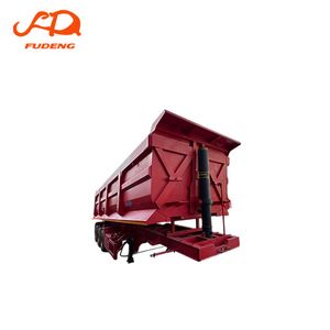 Semi-remorque benne basculante en U de 40 tonnes, châssis renforcé, benne hydraulique, vente en gros au Ghana - Product Image 1