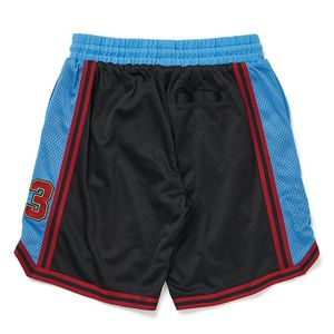 Short de basket-ball personnalisé uni vêtements de basket-ball rétro athlétiques avec broderie pour hommes short à double maille à séchage rapide - Product Image 3