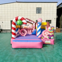 Bonbons château sautant château rebondissant gonflable extérieur Commercial maison de rebond Combo château sautant pour les enfants fête