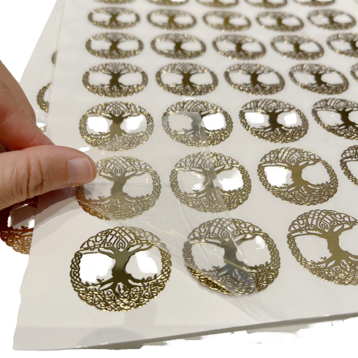 Custom Metal Printing Adhesive Stickers Thin Electroform Gold Nickel Transfer 3D Embossed Logo Letter Labels