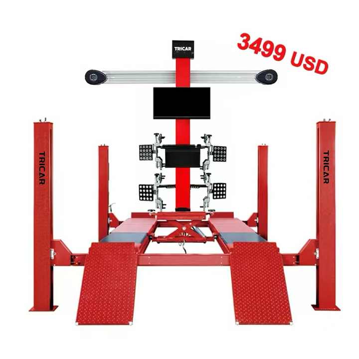 Hot Hydraulic Four-Post Car Alignment Machine with 3D Wheel and Lift ...