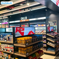 Pantalla de Exhibición para Borde de Estante con Software CMS Gratuito, Pantalla LCD Antideslumbrante de 23.1, 35 y 47 Pulgadas, Táctil, Android, Wifi, para Centros Comerciales