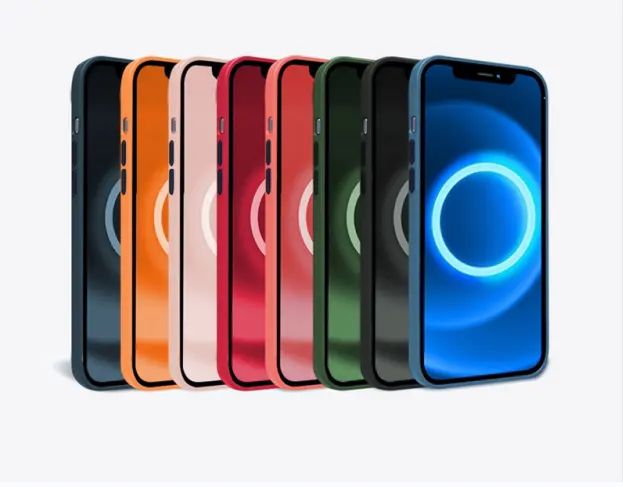 Original 1to1 Liquid Silicone Mag safe Rubber Phone Cases Pop up silicone Cover For Iphone 13Pro Max 13 12 Magsafing Case