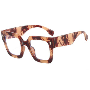 แว่นตา Duchi รุ่น 500 วินเทจ กรองแสงสีฟ้า ทรงสี่เหลี่ยมเต็มกรอบ สำหรับทุกเพศ สวมใส่สบาย เลนส์ใส  ตกแต่งหมุด  ขนาดใหญ่พิเศษ - Product Image 5