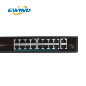 Poe Switch <strong>16</strong> <strong>Ports</strong> 10/100Mbps 2 Gigabit 1*1000M SFP <strong>Port</strong> Uplink Unmanaged PoE Switch - Product Image 6