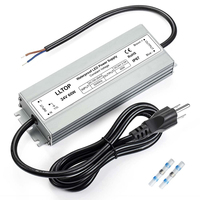 Alimentation LED étanche IP67 AC/DC à tension constante 60W 400W, transformateur d'éclairage 12V 24V