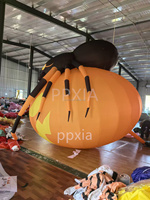 Lumière gonflable géante citrouille d'halloween Décoration décorative Vacances avec veilleuse grande citrouille d'halloween décoration extérieure