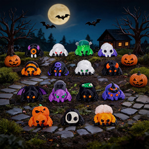 Figurines créatives d'Halloween imprimées en 3D, citrouille, fantôme, araignée, mini-ornements de paysage, Oddcraft SC-JR012 12+ - Product Image 4