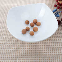 Nouveau style moderne, assiette creuse en céramique de porcelaine fine de 6 et 9 pouces, bol à soupe carré blanc pur et simple pour la maison