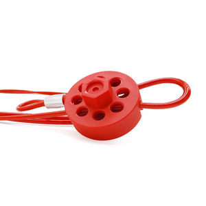 ナイロンPA鋼製多目的3.8mmホイールタイプ調整可能安全ケーブルロックアウト（キー付き、バルブ固定用） - Product Image 5