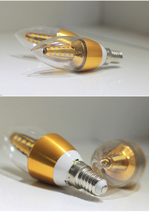 <b>LED</b> Candle Light Bulb E14 Base SMD2835 2700K Warm White Aluminum Body AC 220V CE Certified 25000H Lifespan CRI90 240-3600 Lumens - Product Image 5