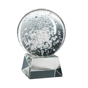 Magic Water Fountain Crystal Bubble Ball Home Indoor Decorative Fengshui Glass Ball