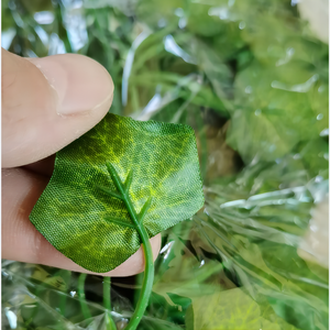 Paquet de 12 feuilles de <span class=keywords><strong>lierre</strong></span> guirlande artificielle tissu vert plante suspendue vigne <span class=keywords><strong>chambre</strong></span> décoration murale salle de fête de mariage occasion de noël - Product Image 5