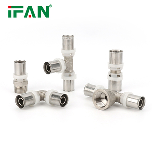 IFAN OEM nhà máy trực tiếp pex phụ kiện đường ống TH loại Báo Chí phụ kiện bằng nữ TEE Brass cho hệ thống đường ống khí - Product Image 3