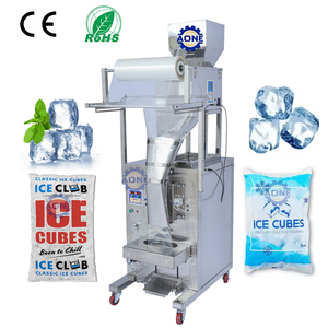 เครื่องซีลถุงน้ำแข็งแบบหลัง 100 กรัม 500 กรัม เครื่องบรรจุภัณฑ์น้ำแข็งควบคุมอุณหภูมิ เครื่องบรรจุถุงเม็ด - Product Image 1