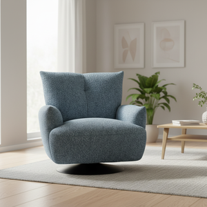 Poltrona Moderna e Confortevole con Imbottitura Morbida e Struttura in Legno Massello per il Relax in Balconi di Hotel, Soggiorni e Camere da Letto - Product Image 5