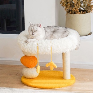 Moderno pollo gato escalada árbol invierno gato rasguño poste madera maciza pollito Cluck gato árbol - Product Image 3
