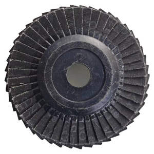 Disque à lamelles Naibas, film souple noir, 15800 tr/min, pour le polissage de l'acier inoxydable et des métaux - Product Image 1