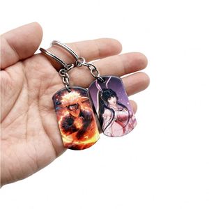 <b>Anime</b> Luffy Robin Wanted Cartoon Stainless Steel UV Printing <b>Keychain</b> Steel Key Chain Rings Backpack Pendant DIY Crafting Gifts - Product Image 5