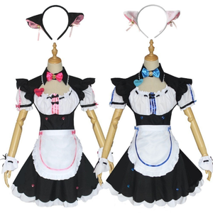 Costume de cosplay anime pour filles à prix avantageux, robe de demoiselle d'honneur Vanilla Nekopara Chocolate, matériaux écologiques - Product Image 1