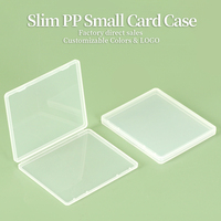 YUZMEI clair ID nom carte boîte de rangement étui à cartes en plastique pour banque, crédit, cadeau, Bus, RFID, Medicare, affaires, carte USB