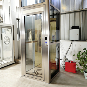 Недорогие высококачественные домашние лифты, изысканные лифты с безнапольным стеклянным основанием, домашние тяговые лифты - Product Image 6